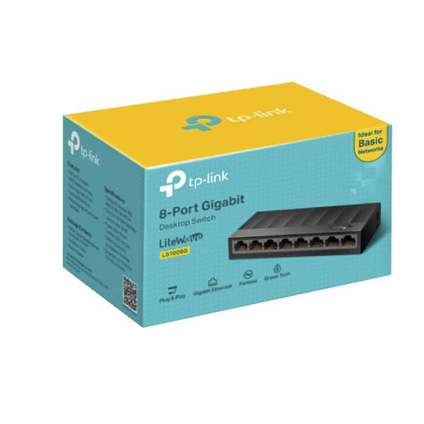 Switch para escritorio 8 puertos 10/100/1000Mbps