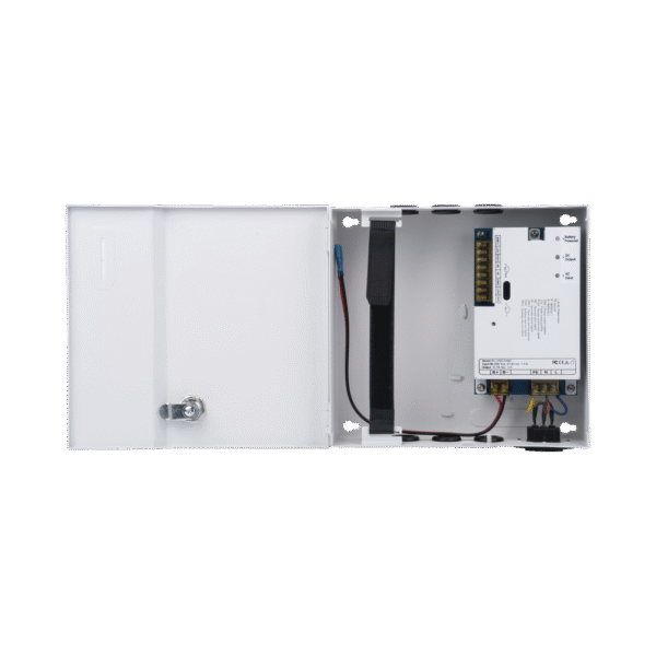 Fuente de Poder Profesional de 1 Salida de 11-15 Vcc / 3 Amper / Temporizador Integrado / Soporta Batería de Respaldo (No Incluida) / Voltaje de Entrada: 96 - 264 Vca