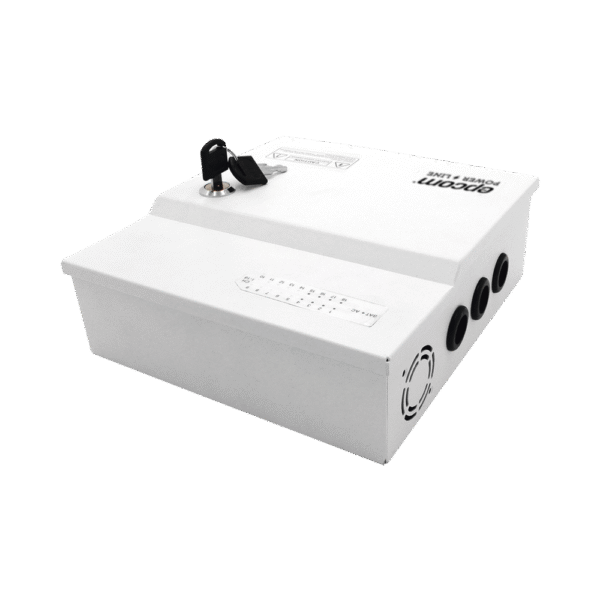 PLK12DC20ABK-AD-4-l Fuente de Poder Profesional de 12 Vcc @ 20 A / Soporta 18 Cámaras / Capacidad de Batería de Respaldo