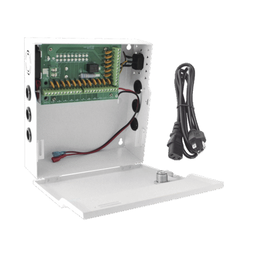 PLK12DC20ABK-l Fuente de Poder Profesional de 12 Vcc @ 20 A / Soporta 18 Cámaras / Capacidad de Batería de Respaldo