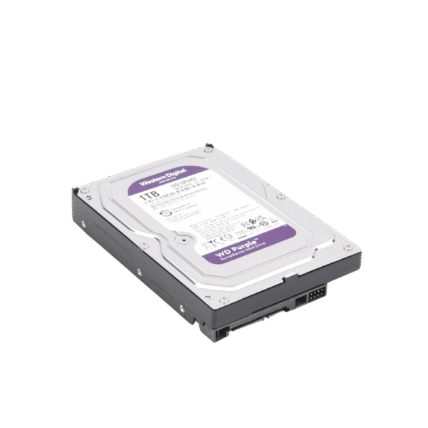 WD10PURZ-AD-3-l Disco Duro Purple de 1 TB / 5400 RPM / Optimizado para Soluciones de Videovigilancia / Uso 24-7 / 3 Años de Garantia