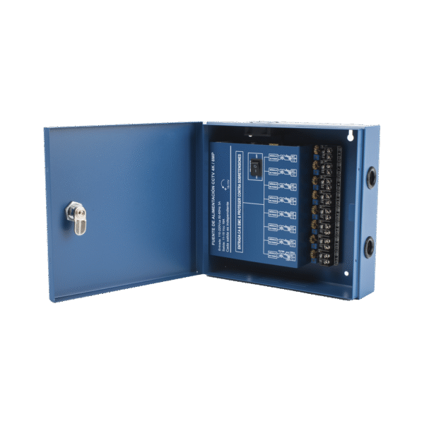 XP8DC164KV-AD-6-l Fuente de Poder Profesional HEAVY DUTY @ 16 Amperes / 8 Canales / Hasta 2A por Salida / Ajuste independiente de 11 a 15 Vcc