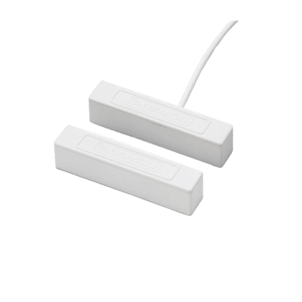 Contacto magnético direccionable compatible con paneles vista con V-Plex color blanco