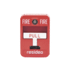 5140MPS1-AD-1-l Estación Manual de Acción Simple / Convencional / Fabricada en Aleación de Aluminio / Color Roja con Cerradura