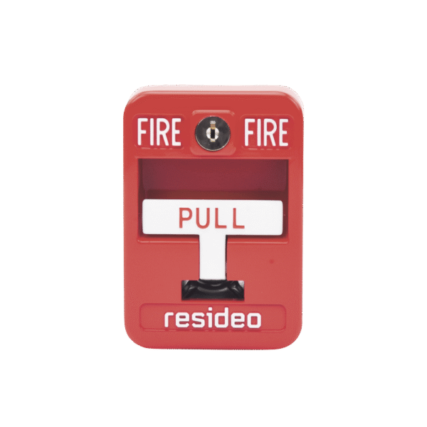 5140MPS1-AD-1-l Estación Manual de Acción Simple / Convencional / Fabricada en Aleación de Aluminio / Color Roja con Cerradura