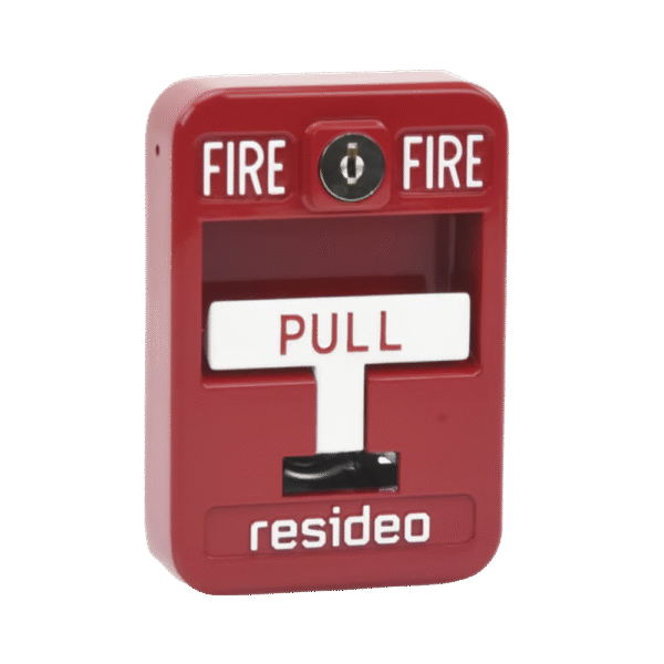 5140MPS1-l Estación Manual de Acción Simple / Convencional / Fabricada en Aleación de Aluminio / Color Roja con Cerradura