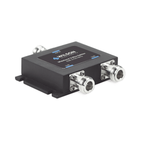 Divisor de potencia (Splitter) de dos vías para 700-2700 MHz.