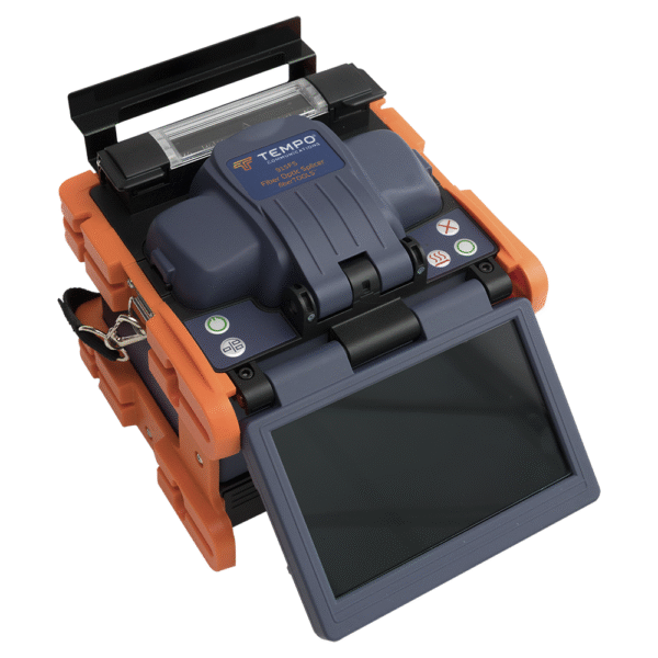 Fusionadora de Fibra Óptica de Alineación Activa por Revestimiento con 4 Motores