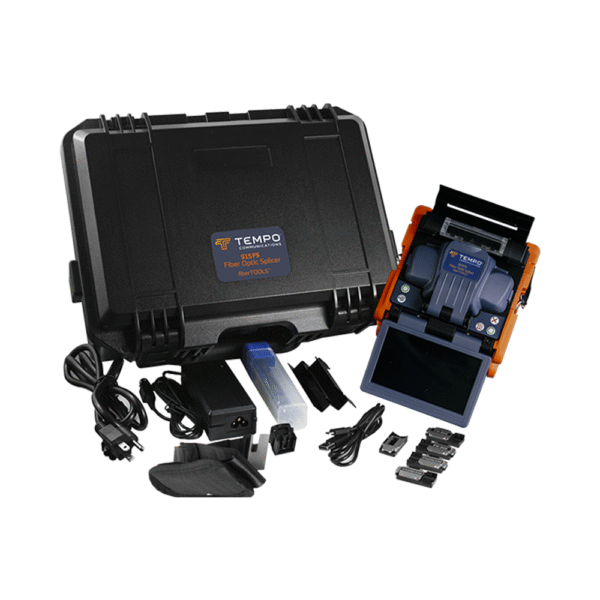 Fusionadora de Fibra Óptica de Alineación Activa por Revestimiento con 4 Motores