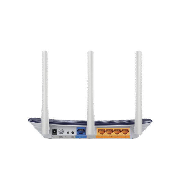 ARCHERC20W-LAT-IZQ-l Router Inalámbrico WISP con Configuración de fábrica personalizable, doble banda AC, con antenas de alta ganancia, hasta 733 Mbps, 4 Puertos LAN 10/100 Mbps, 1 Puerto WAN 10/100 Mbps