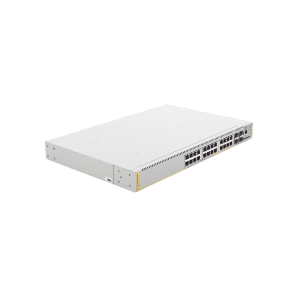Switch PoE+ Administrable CentreCOM GS970M, Capa 3 de 24 Puertos 10/100/1000 Mbps + 4 SFP Gigabit, 370 W