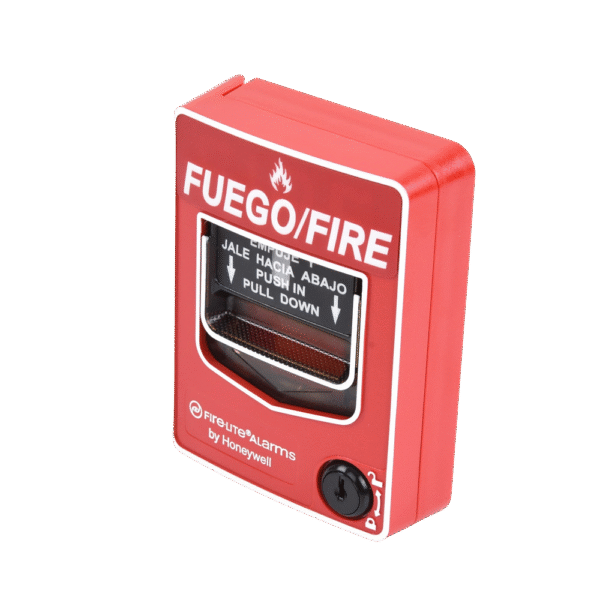 Estación Manual de Emergencia de Doble Acción Direccionable / Texto en Español / Compatible con Paneles Direccionables Fire-Lite