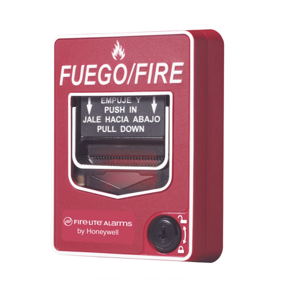 Estación Manual de Emergencia de Doble Acción Direccionable / Texto en Español / Compatible con Paneles Direccionables Fire-Lite