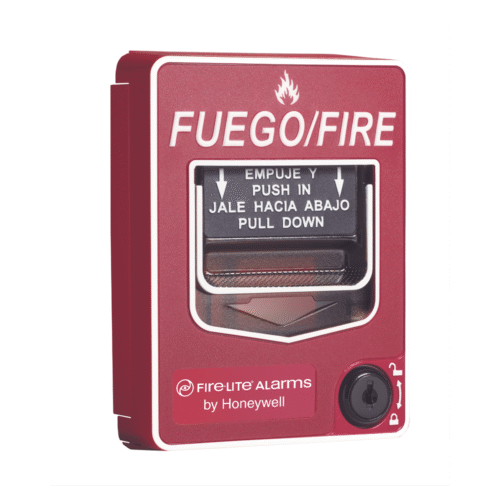 Estación Manual de Emergencia de Doble Acción Direccionable / Texto en Español / Compatible con Paneles Direccionables Fire-Lite