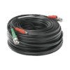 DIY30MHD-LAT-IZQ-l Cable Coaxial Armado con Conector BNC (Video) y Alimentación / Longitud de 30 mts / Optimizado para Cámaras 4K / Uso en Interior.