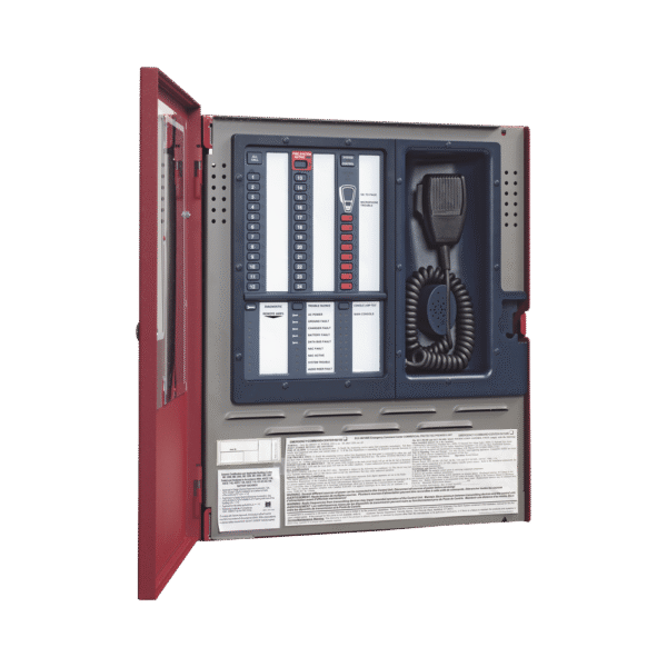 Centro de Comando de Emergencia para Voceo y Evacuación / Puede trabajar Autónomo o conectado a un panel de Incendio