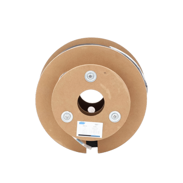 Carrete de Fibra Óptica Monomodo con conectores LC-LC Duplex, Reforzada con Kevlar, de 150 metros