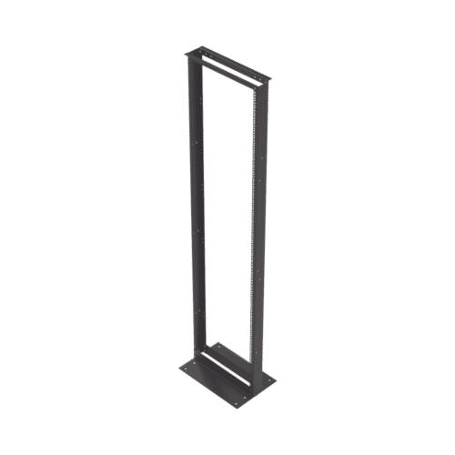 EIRL5545-l Rack de 2 Postes, Estándar 19", 42 Unidades, Fabricado en Acero, Base "L" para Anclar a Piso.
