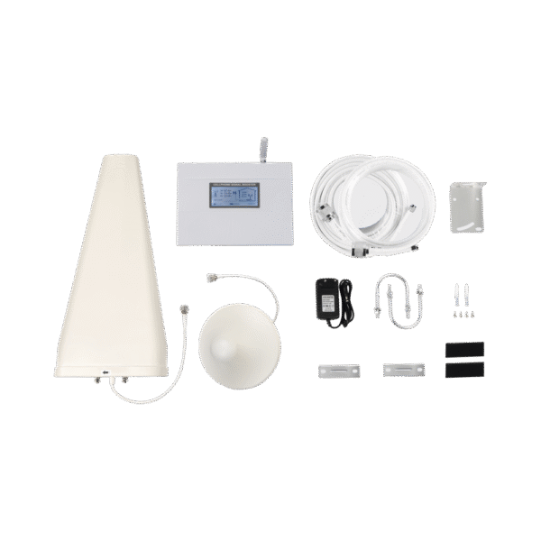 Kit Amplificador de Señal Celular 3G, 2G y VOZ. Soporta Múltiples Operadores, Dispositivos y Tecnologías Simultáneamente. Doble banda