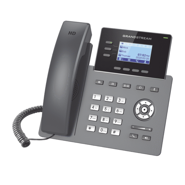 Teléfono IP Grado Operador, 3 líneas SIP con 6 cuentas, puertos Gigabit PoE, codec Opus, IPV4/IPV6 con gestión en la nube GDMS