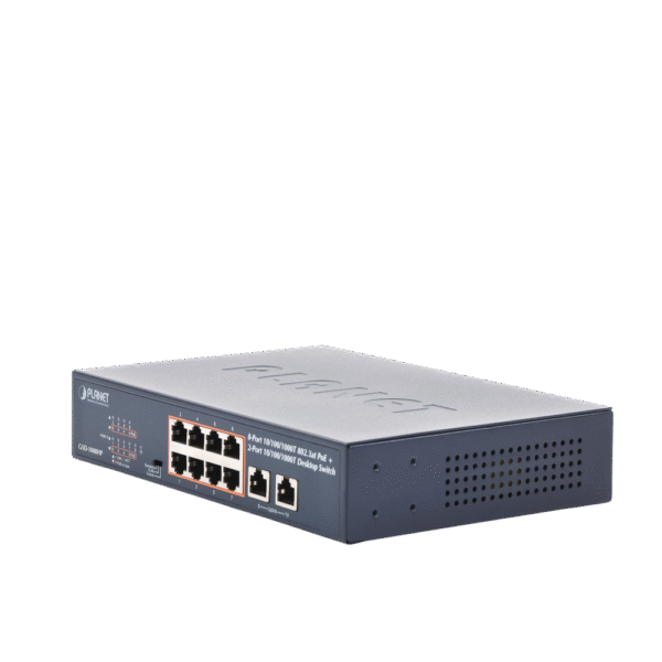 GSD1008HP-AD-6-l Switch no administrable PoE de 8 puertos 10/100/1000 Mbps con PoE 802.3af/at