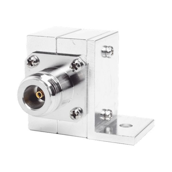 Protector Coaxial RF de CD Para 125 - 1000 MHz Con Ceja lateral y Conectores N Hembra en Ambos Lados, 50 Ω