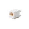 Módulo Jack Keystone Cat6 con terminación 110 (Punchdown) ángulo 180 º Color Blanco
