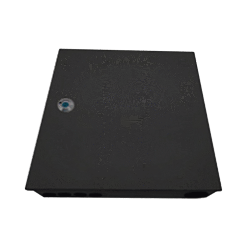 Distribuidor de fibra óptica, vació, 19in, para instalación en pared, acepta 48 acopladores "LC Duplex o "LC simplex" o 48 "SC simplex", 1U