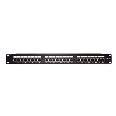 LPPP530det Panel de parcheo de impacto Blindado (STP) de 24 puertos Cat5e, 19in