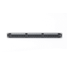 LPPP605A-FRENTE-l Panel de parcheo de impacto (110) UTP de 24 puertos Cat6A, 19in