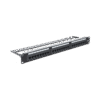 LPPP605A-l Panel de parcheo de impacto (110) UTP de 24 puertos Cat6A, 19in