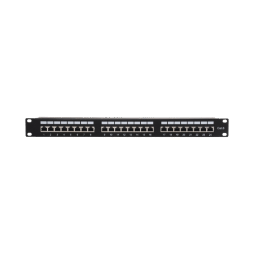 LPPP630-l Panel de parcheo de impacto (110) Blindado (STP) de 24 puertos Cat6, 19in