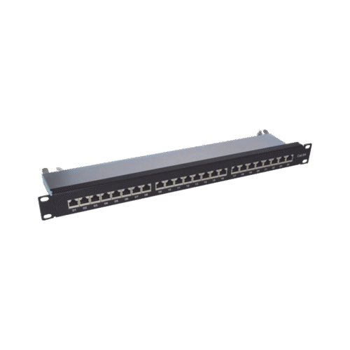 LPPPCS6A24P-l Panel de parcheo de impacto (110) blindado de 24 puertos Cat6A