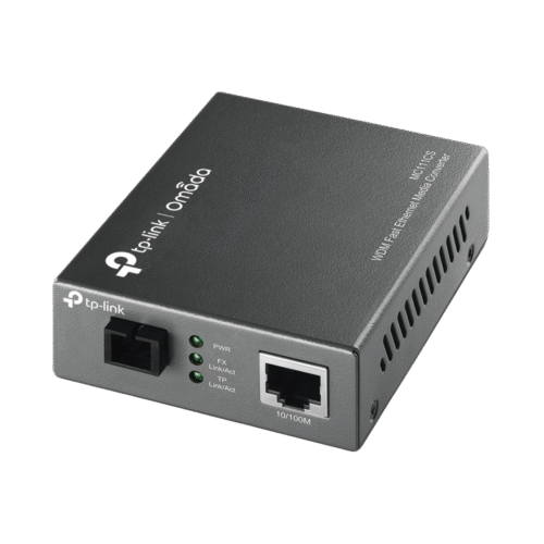Convertidor Multimedia VDM Monomodo, 1 puerto RJ45 10/100, 1 puerto SC/UPC, hasta 20KM, Para su funcionamiento requiere el modelo MC112CS