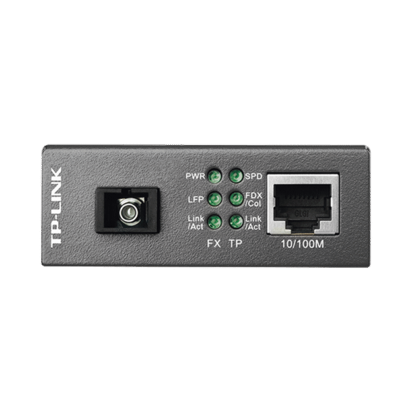 Convertidor Multimedia VDM Monomodo, 1 puerto RJ45 10/100, 1 puerto SC/UPC, hasta 20KM, Para su funcionamiento requiere el modelo MC111CS