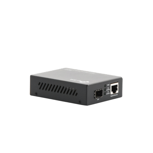 MC220L-AD-4-l Convertidor Multimedia SFP Gigabit, 1 Puerto RJ45 1000 Mbps, 1 Puerto SFP, en fibra multimodo o fibra monomodo