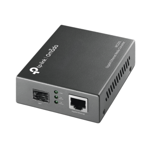 Convertidor Multimedia SFP Gigabit, 1 Puerto RJ45 1000 Mbps, 1 Puerto SFP, en fibra multimodo o fibra monomodo