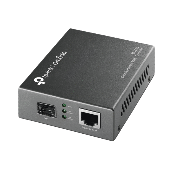 MC220L-l Convertidor Multimedia SFP Gigabit, 1 Puerto RJ45 1000 Mbps, 1 Puerto SFP, en fibra multimodo o fibra monomodo