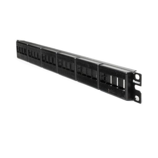 Panel de Parcheo Modular Keystone (Sin Conectores), de 24 Puertos, Identificación con Etiqueta Adhesiva, 1UR