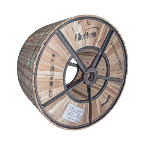 OCADSS48CS100_4KM-l Carrete de 4 km de Fibra Óptica Aérea (ADSS) G.652D, Monomodo de 48 Hilos, Exterior, Span 100, Loose Tube