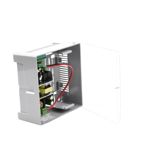 PS12DC4PBK-AD-4-l Fuente de Alimentación con Gabinete de 4 Salidas de 11 – 15 Vcd / 5 Amper / Batería de Respaldo / Voltaje de Entrada: 96 – 264 Vcar
