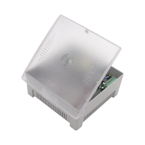 PS12DC4PBK-l Fuente de Alimentación con Gabinete de 4 Salidas de 11 – 15 Vcd / 5 Amper / Batería de Respaldo / Voltaje de Entrada: 96 – 264 Vcar