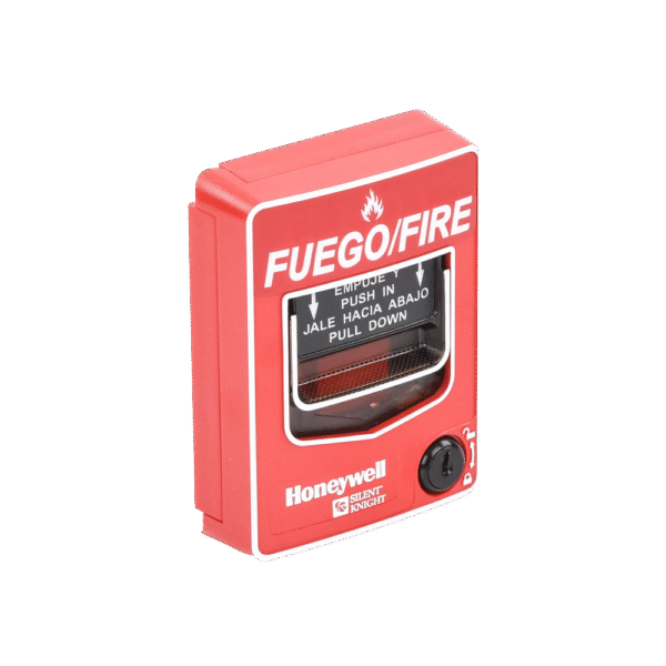 Estación Manual de Doble Acción Convencional / Restablecimiento con Cerradura / Compatible con cualquier Panel de Incendio