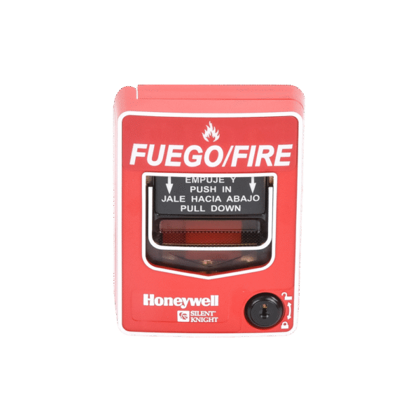 Estación Manual de Doble Acción Convencional / Restablecimiento con Cerradura / Compatible con cualquier Panel de Incendio