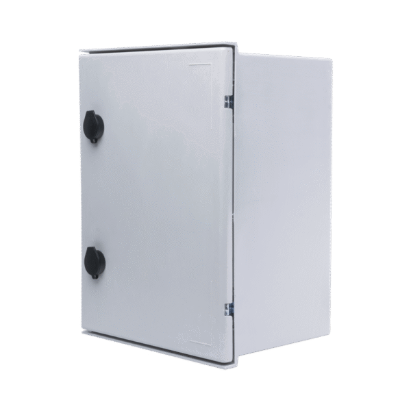 Gabinete de Poliéster IP65 Uso en Intemperie (300 x 400 x 200 mm) con Placa Trasera Interior (Incluye Chapa y Llave).