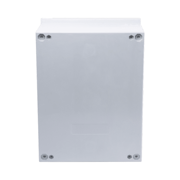 Gabinete de Poliéster IP65 Uso en Intemperie (300 x 400 x 200 mm) con Placa Trasera Interior (Incluye Chapa y Llave).