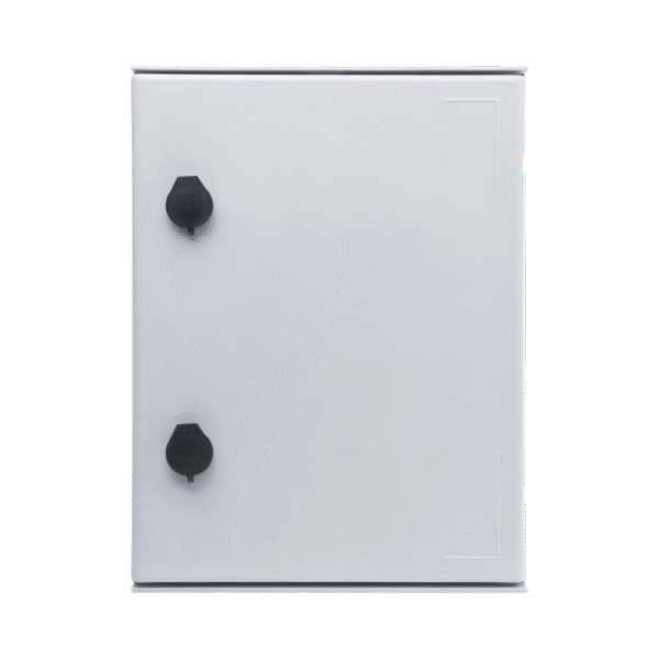 Gabinete de Poliéster IP65 Uso en Intemperie (300 x 400 x 200 mm) con Placa Trasera Interior (Incluye Chapa y Llave).
