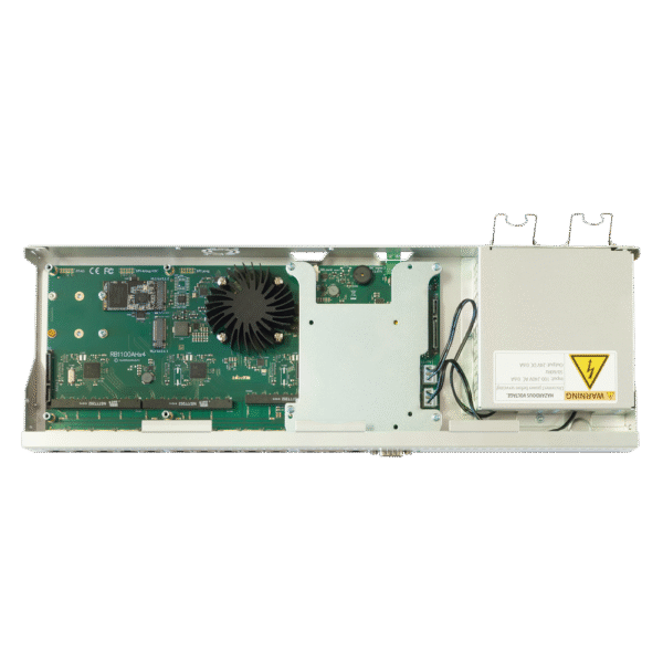 RB1100AHx4 Dude Edition, 13 Puertos Gigabit, Almacenamiento M.2 60GB para Base de Datos Dude