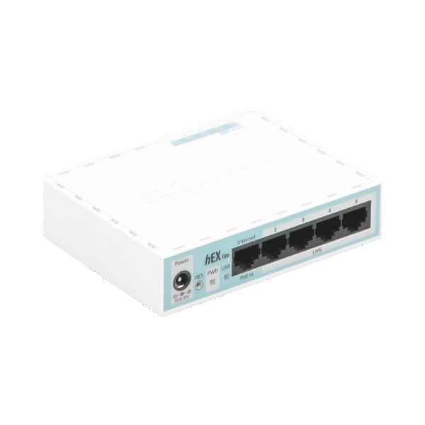 RB750R2-LAT-IZQ-l (hEX lite) RouterBoard, 5 Puertos Fast Ethernet