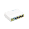 (hEX PoE LITE) RouterBoard, 5 Puertos Fast Ethernet, 4 con PoE Pasivo, 1 Puerto USB